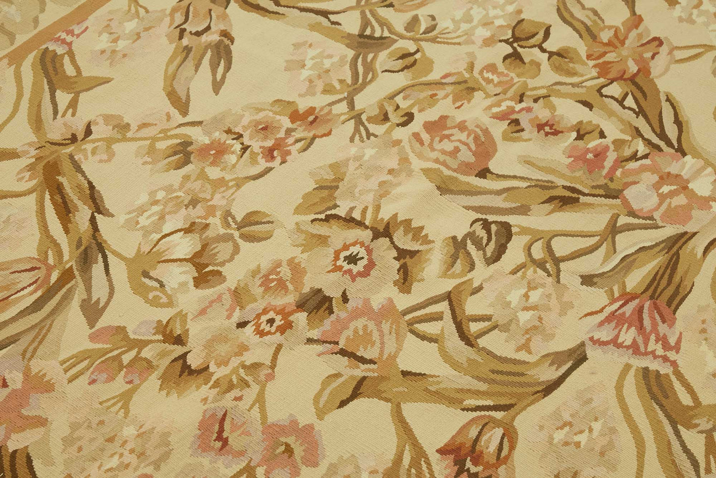 6x9 Floral Aubusson Kilim - 47442