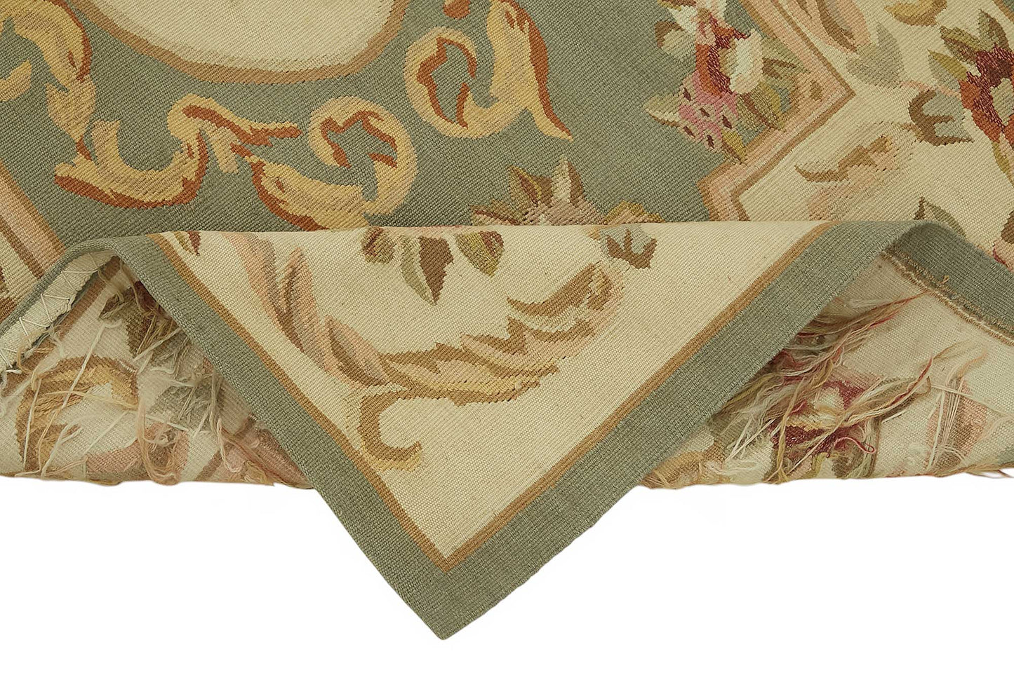 2x5 Floral Aubusson Kilim - 47446