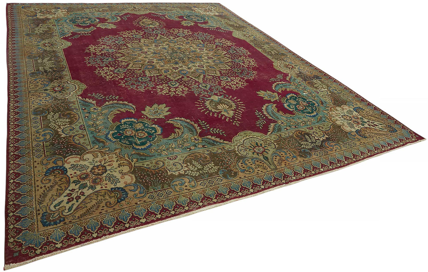 10x13 Vintage Hand-Knotted Rug - 47503