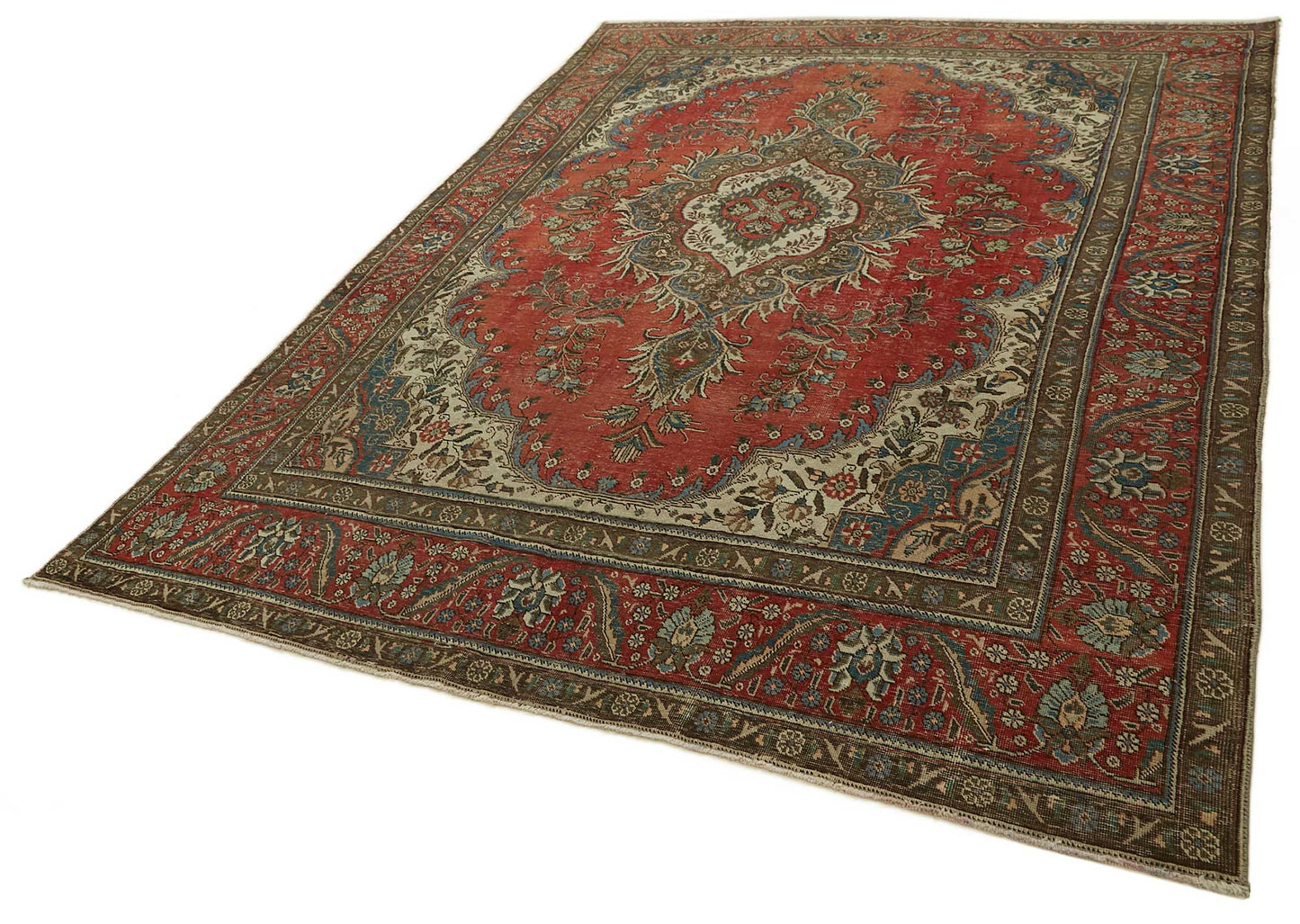 9x12 Vintage Hand-Knotted Rug - 47516