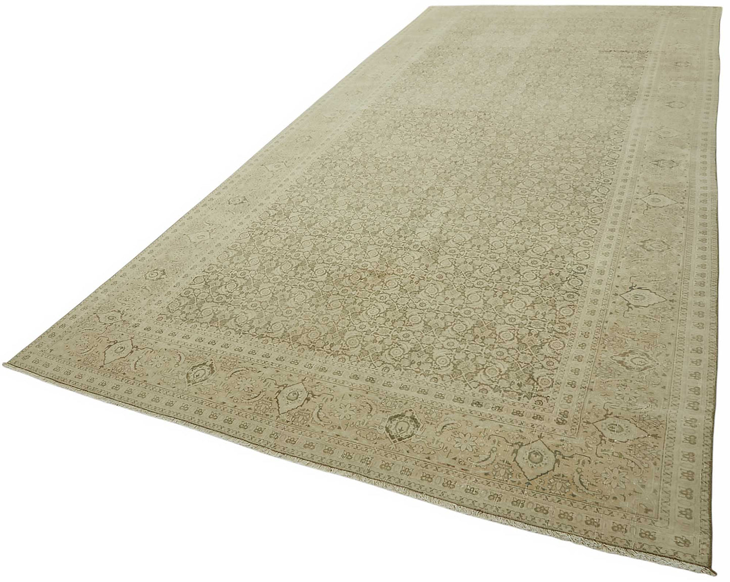 8x17 Vintage Hand-Knotted Rug - 47517