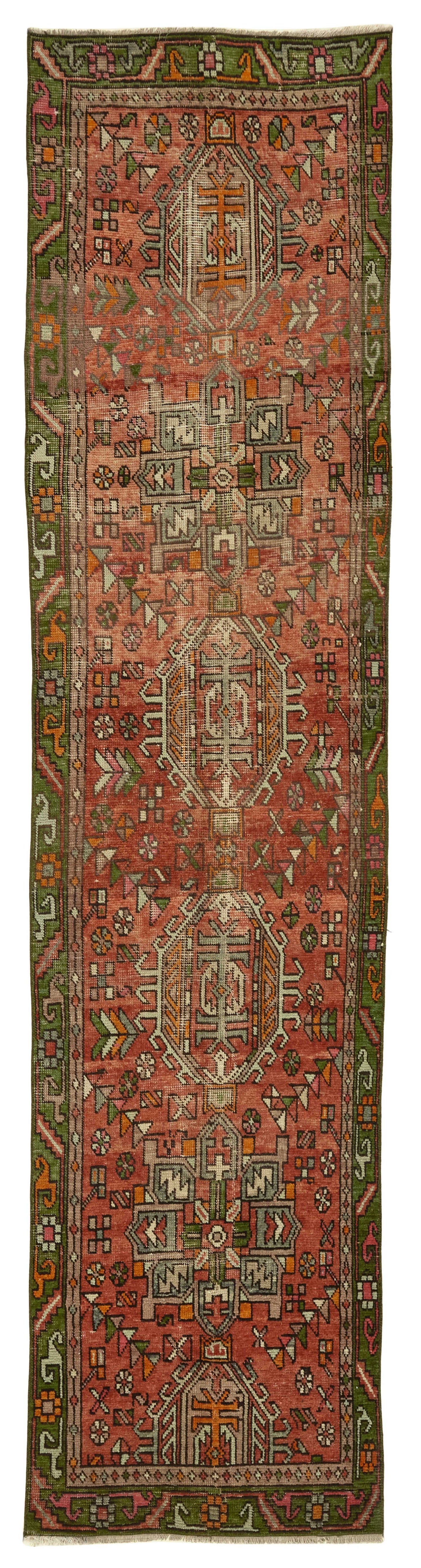 3x12 Vintage Hand-Knotted Rug - 47533