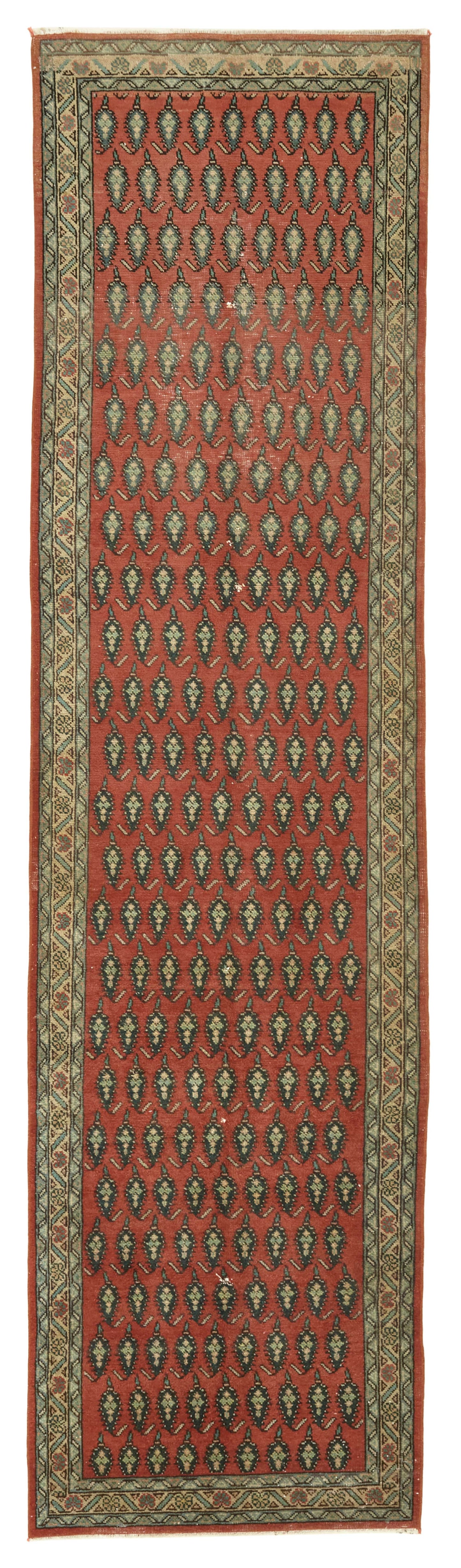 3x11 Vintage Hand-Knotted Rug - 47544