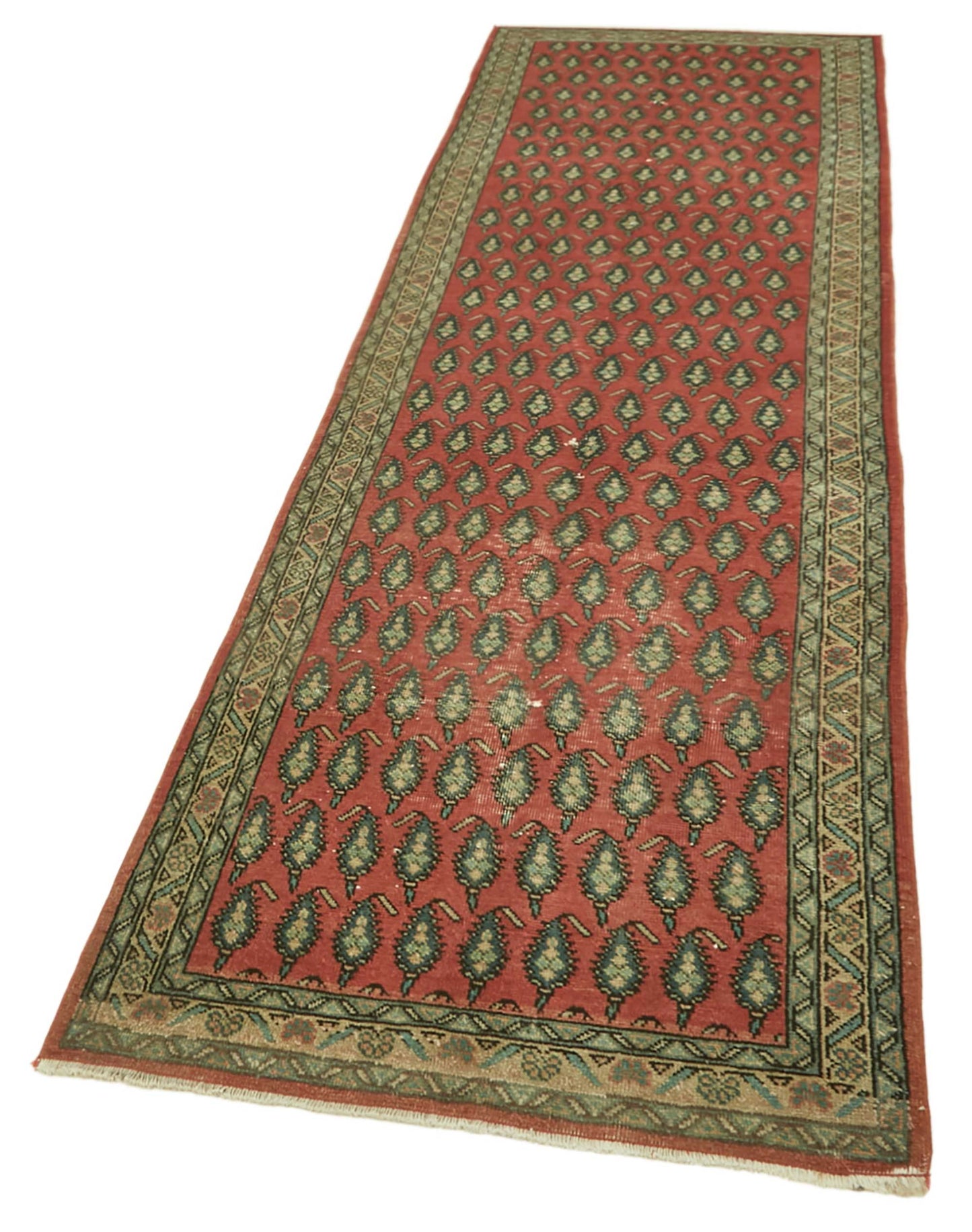 3x11 Vintage Hand-Knotted Rug - 47544