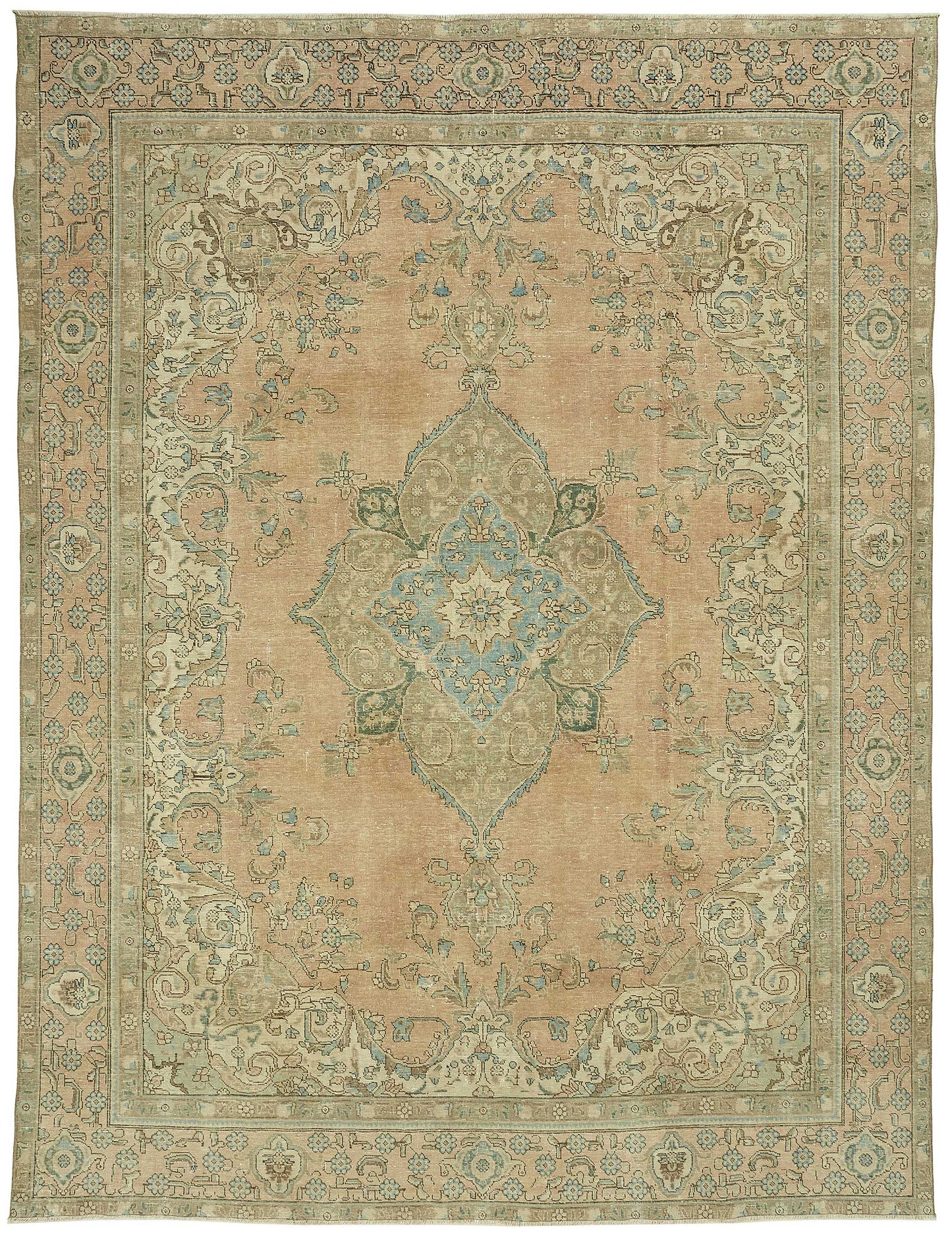 9x13 Vintage Hand-Knotted Rug - 47687