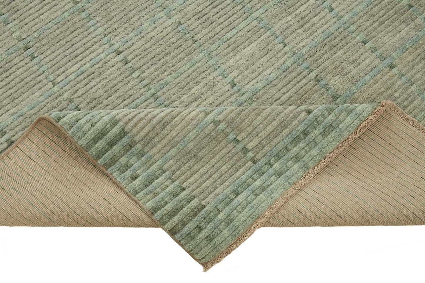 7x10 Hand-Knotted Wool Oushak Rug - 47692