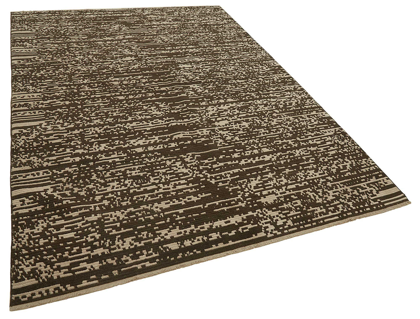 7x9 Hand-Knotted Wool Oushak Rug - 47696