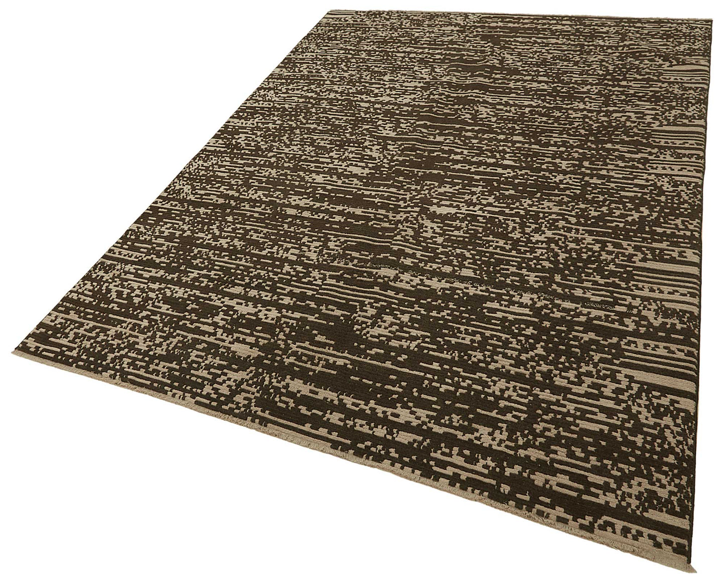 7x9 Hand-Knotted Wool Oushak Rug - 47696