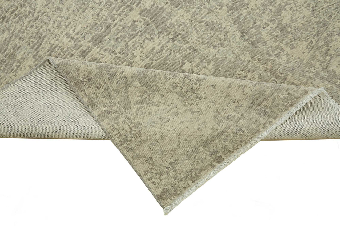 7x10 Hand-Knotted Wool Oushak Rug - 47701