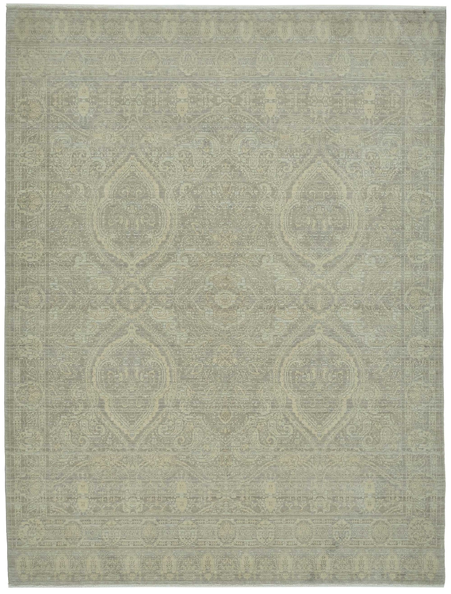 8x10 Hand-Knotted Wool Oushak Rug - 47714