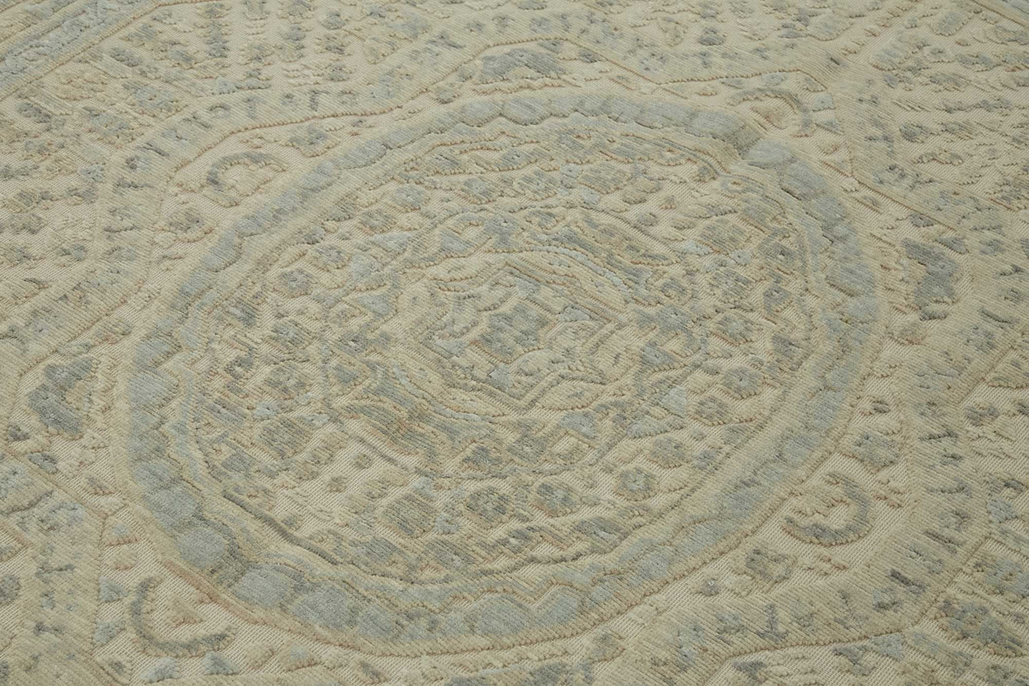 8x11 Hand-Knotted Wool Oushak Rug - 47716