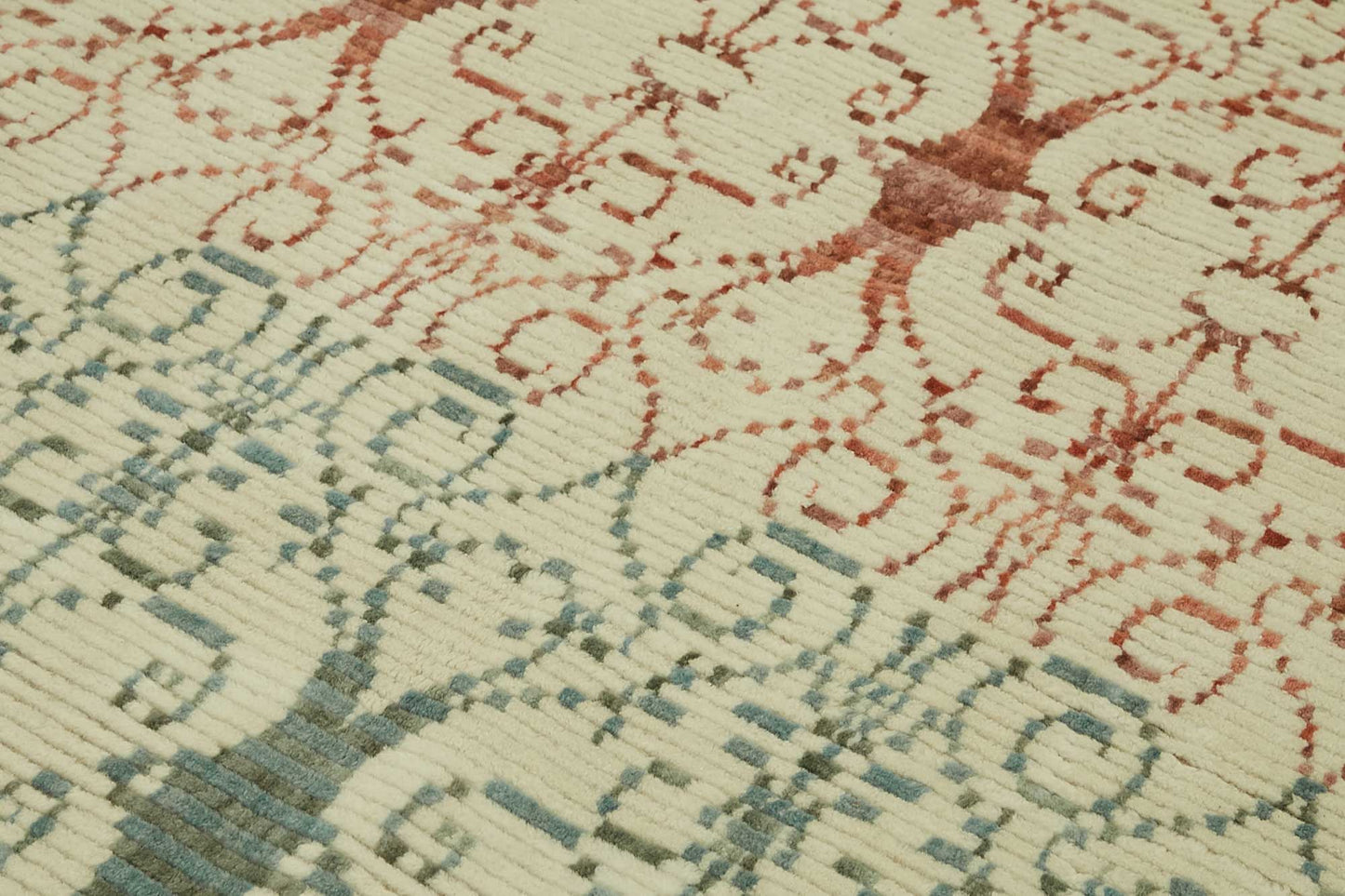 8x11 Hand-Knotted Wool Oushak Rug - 47721