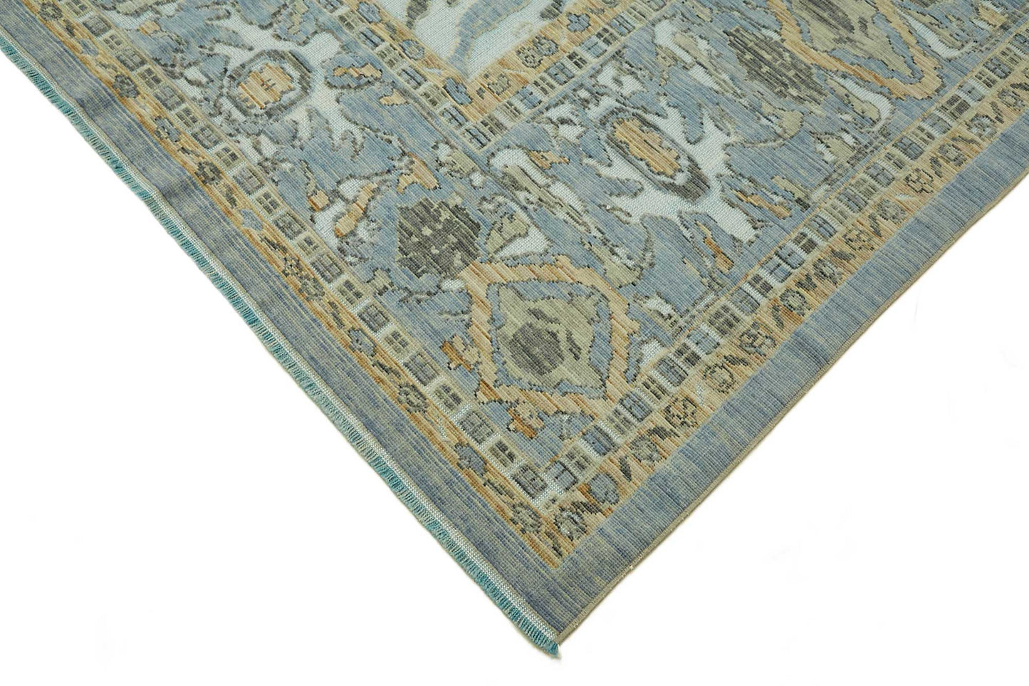 9x10 Hand-Knotted Wool Oushak Rug - 47724