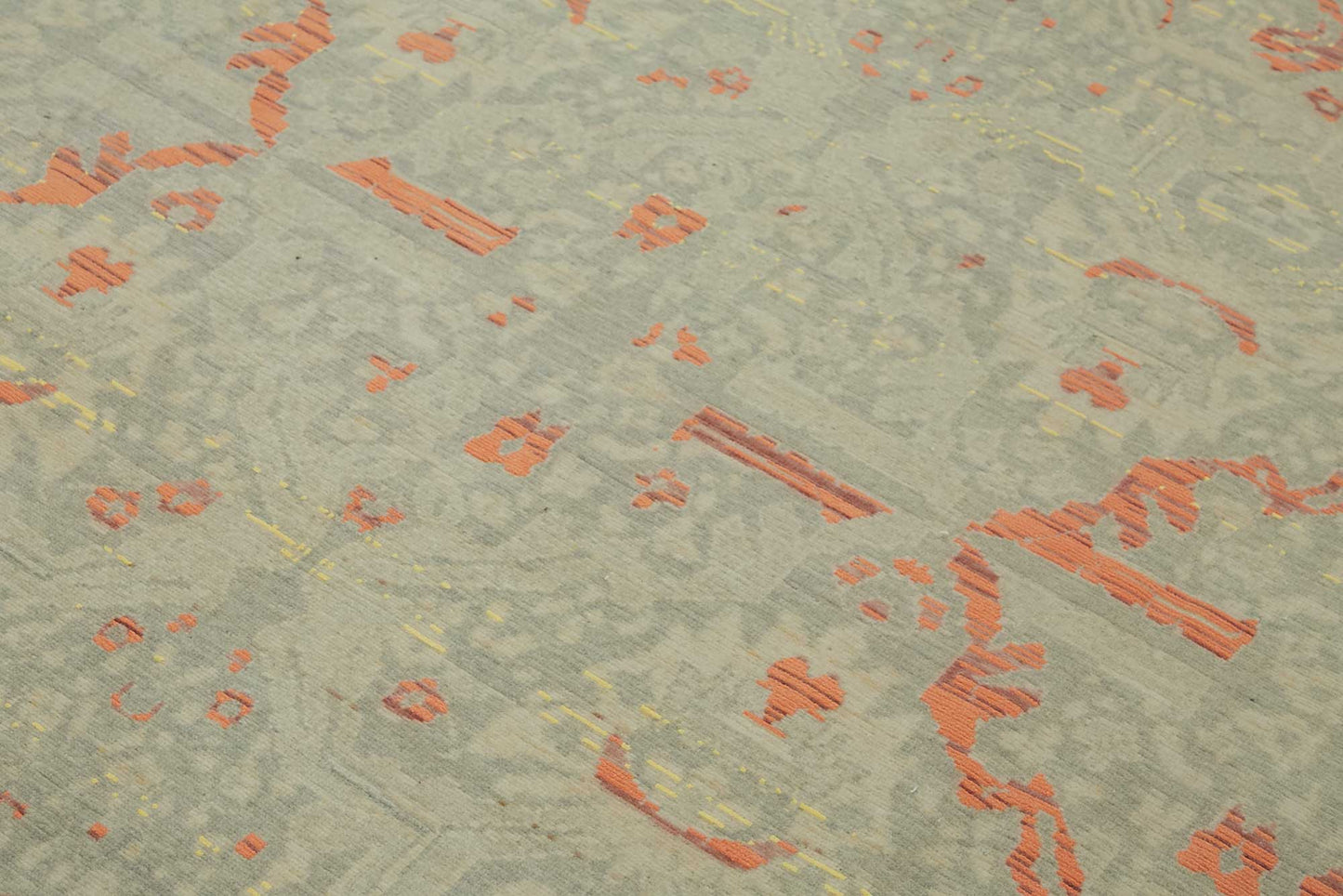 8x11 Hand-Knotted Wool Oushak Rug - 47727