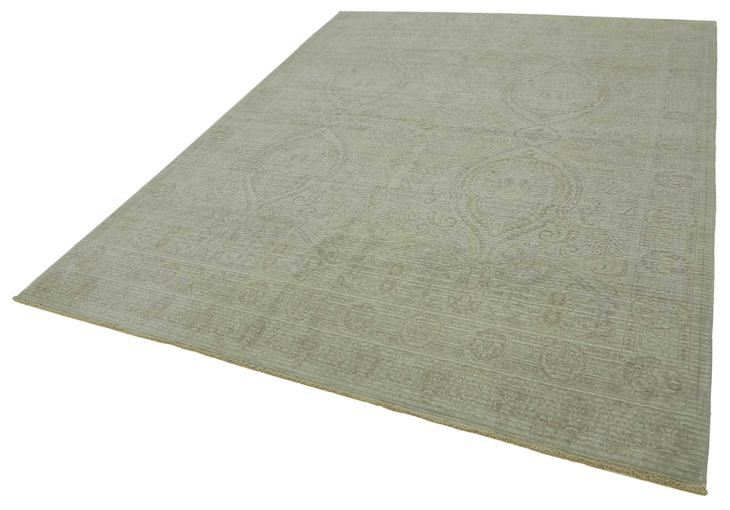 8x10 Hand-Knotted Wool Oushak Rug - 47730