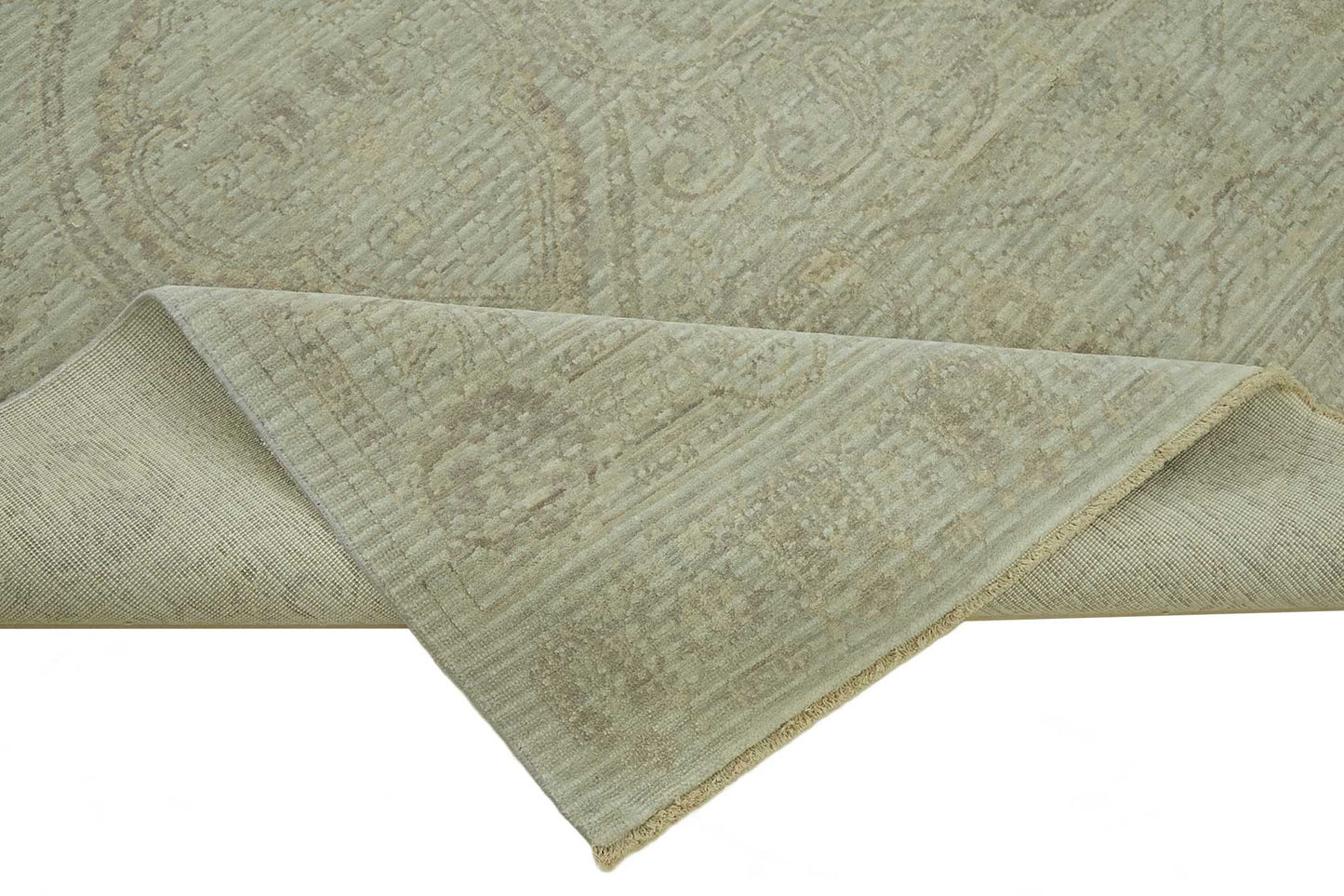 8x10 Hand-Knotted Wool Oushak Rug - 47730