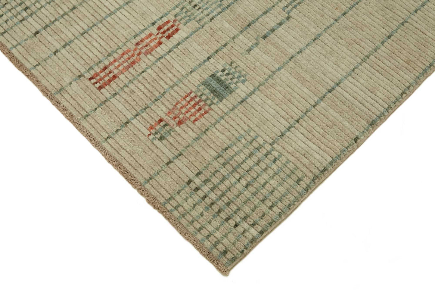 8x10 Hand-Knotted Wool Oushak Rug - 47741