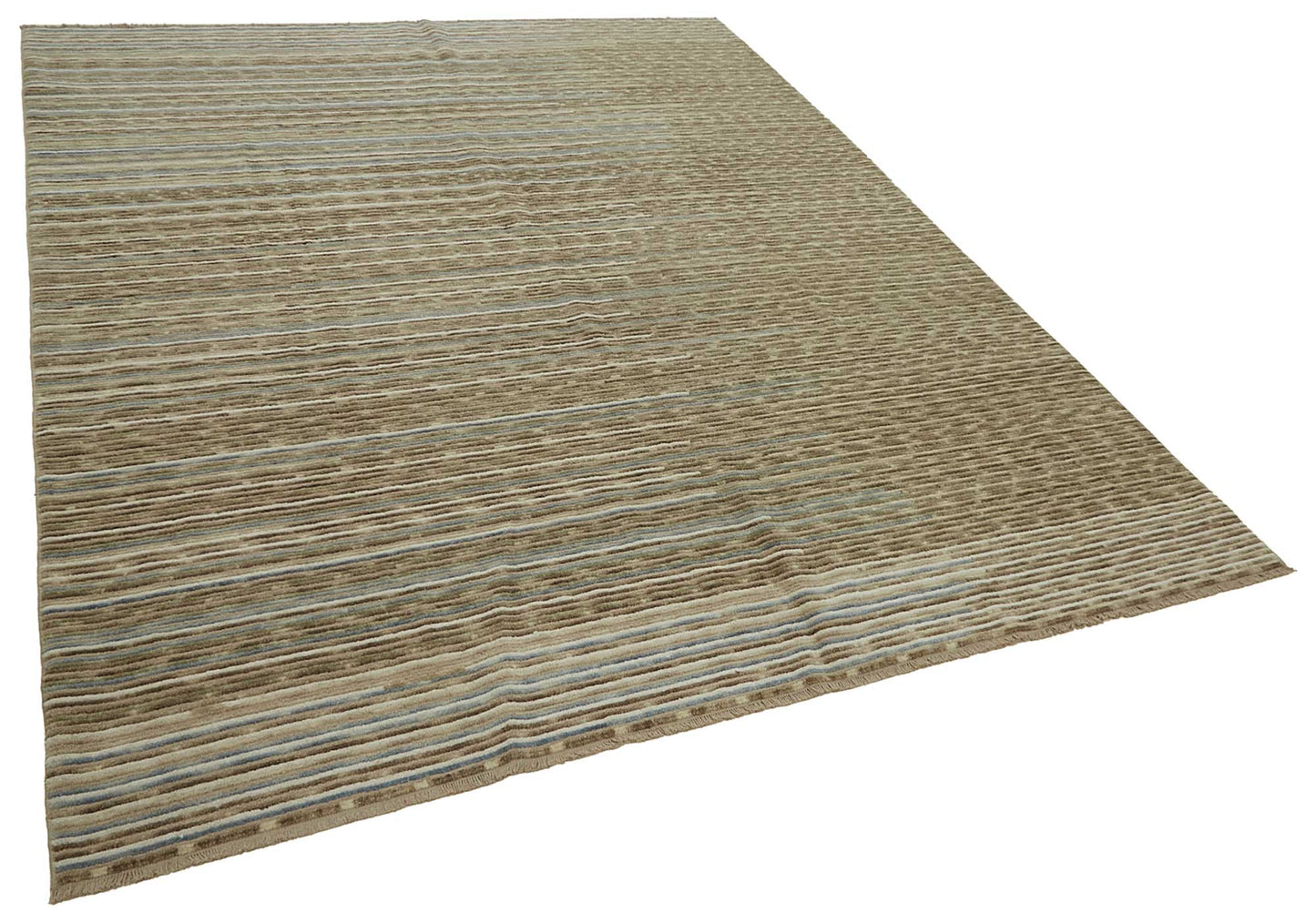 8x10 Hand-Knotted Wool Oushak Rug - 47746