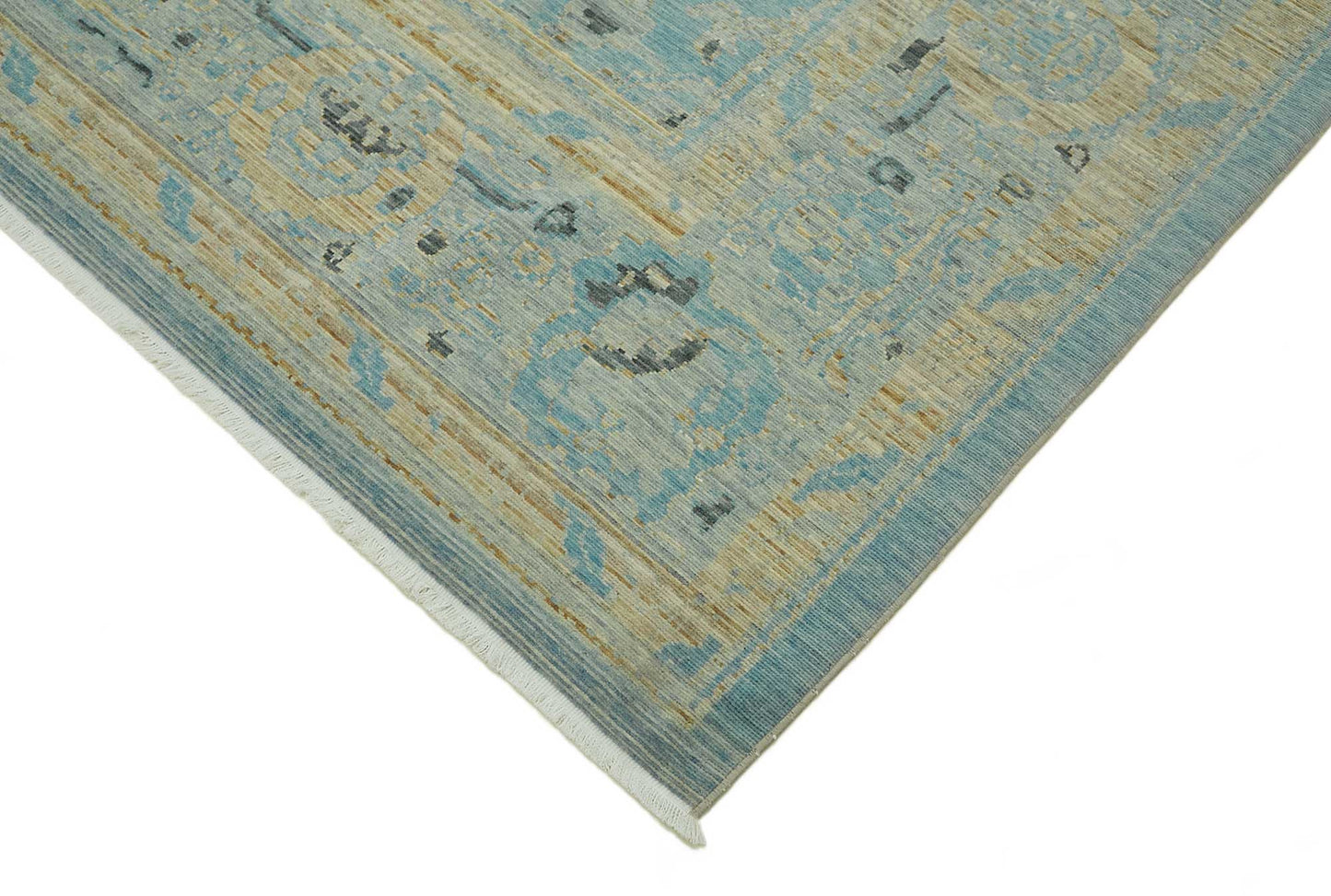 9x12 Hand-Knotted Wool Oushak Rug - 47754