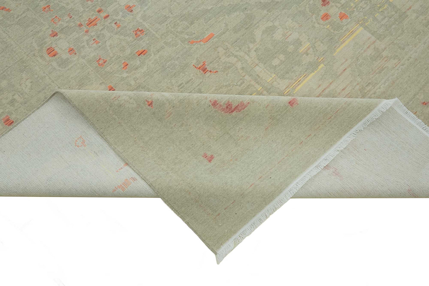 9x11 Hand-Knotted Wool Oushak Rug - 47755