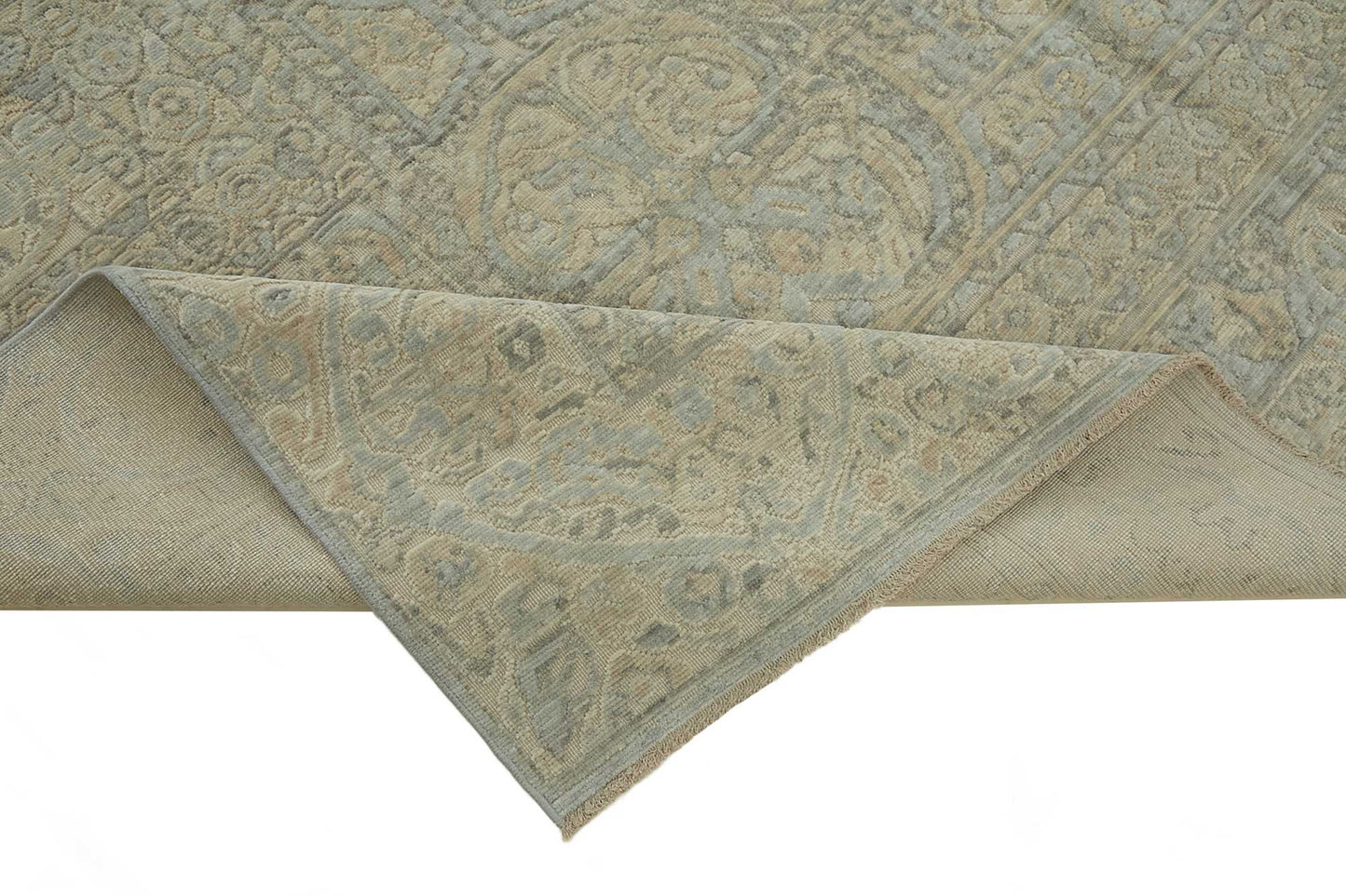 9x11 Hand-Knotted Wool Oushak Rug - 47756