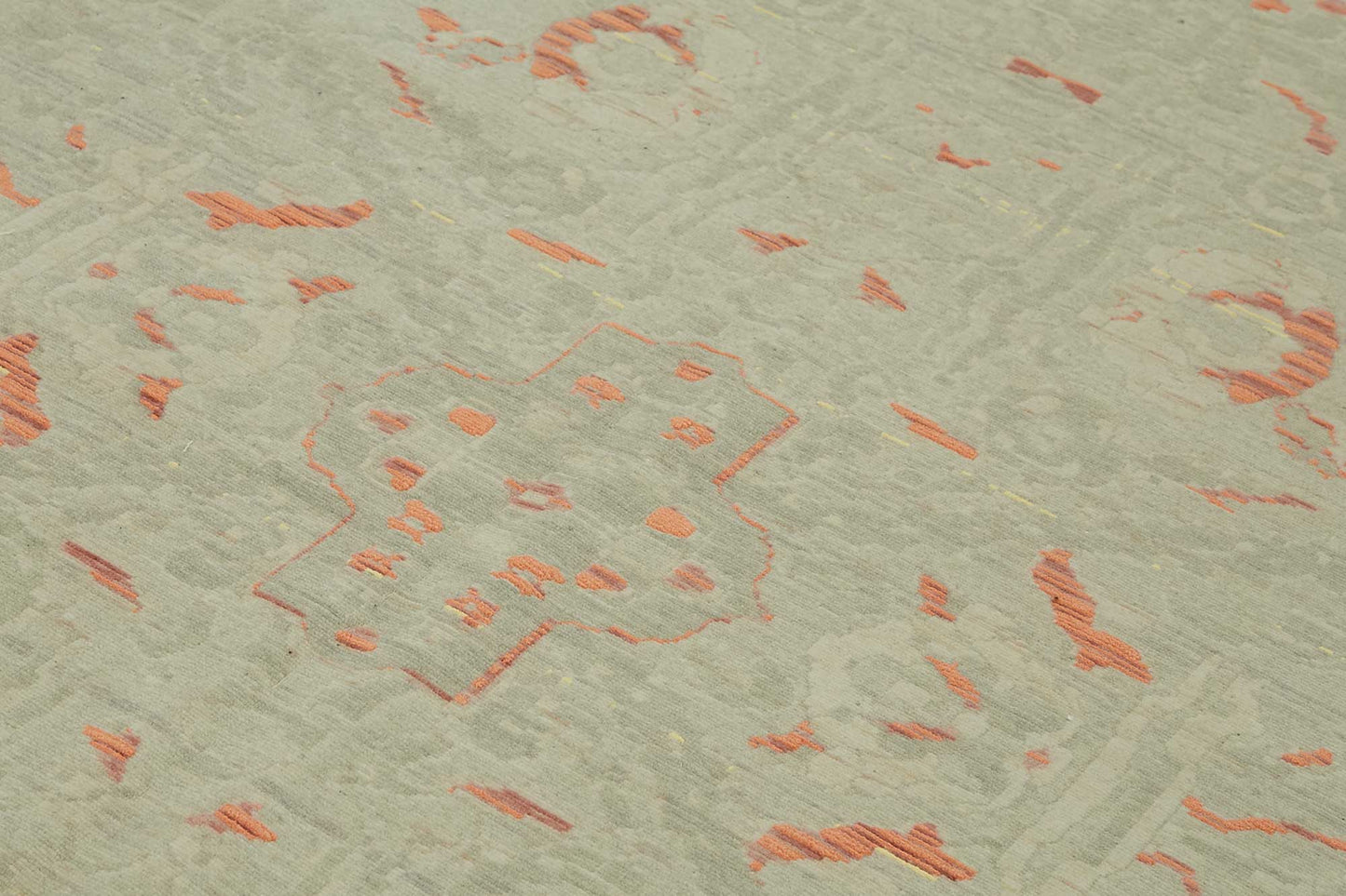 9x11 Hand-Knotted Wool Oushak Rug - 47758