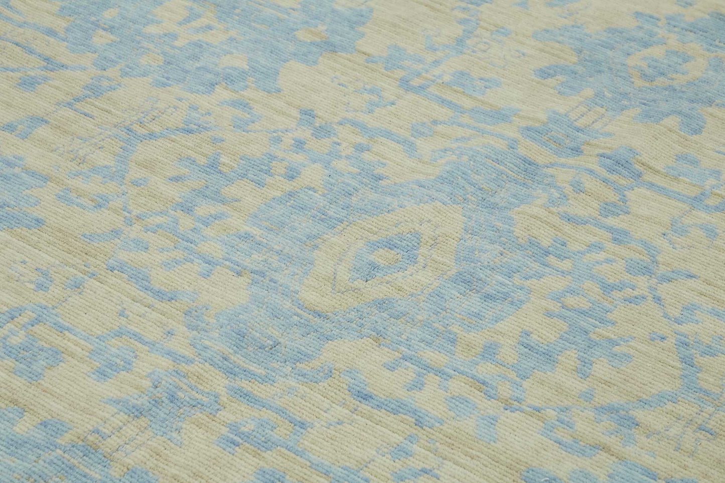 10x13 Hand-Knotted Wool Oushak Rug - 47763