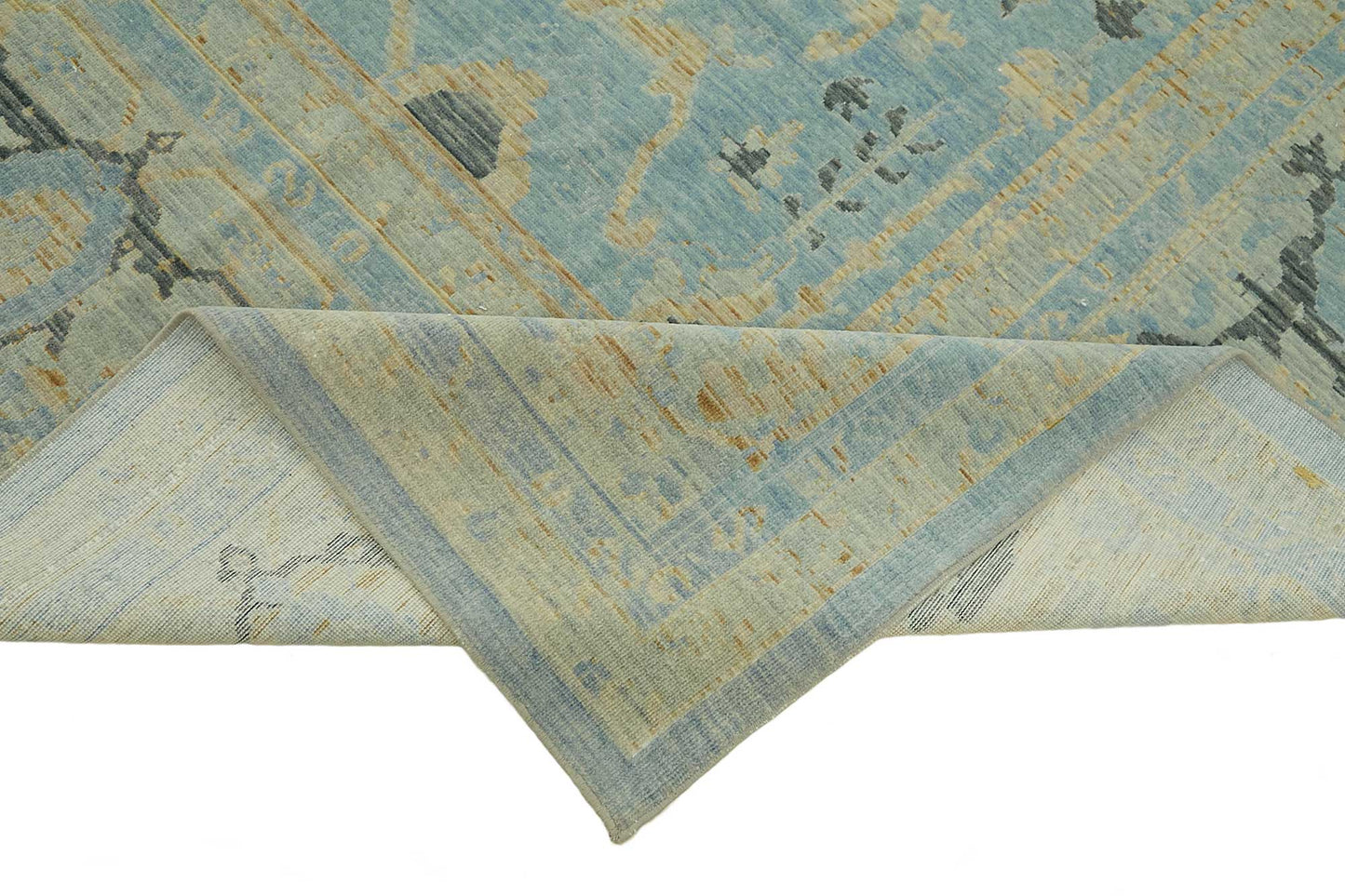 11x14 Hand-Knotted Wool Oushak Rug - 47764