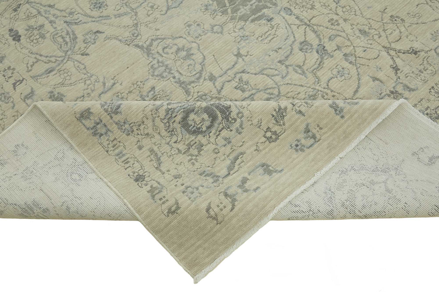 9x12 Hand-Knotted Wool Oushak Rug - 47768