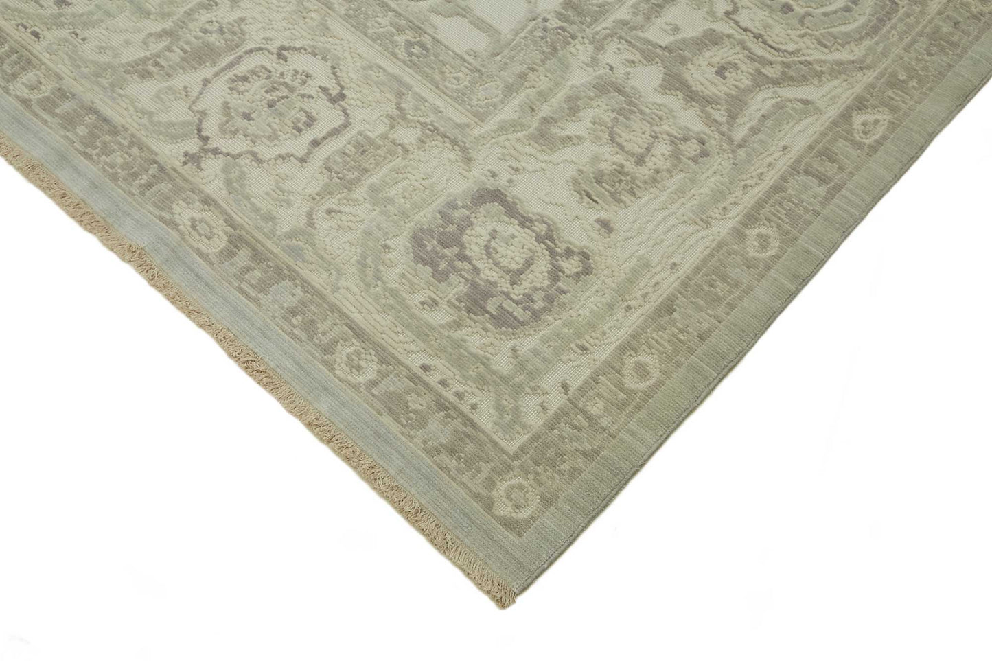10x12 Hand-Knotted Wool Oushak Rug - 47770