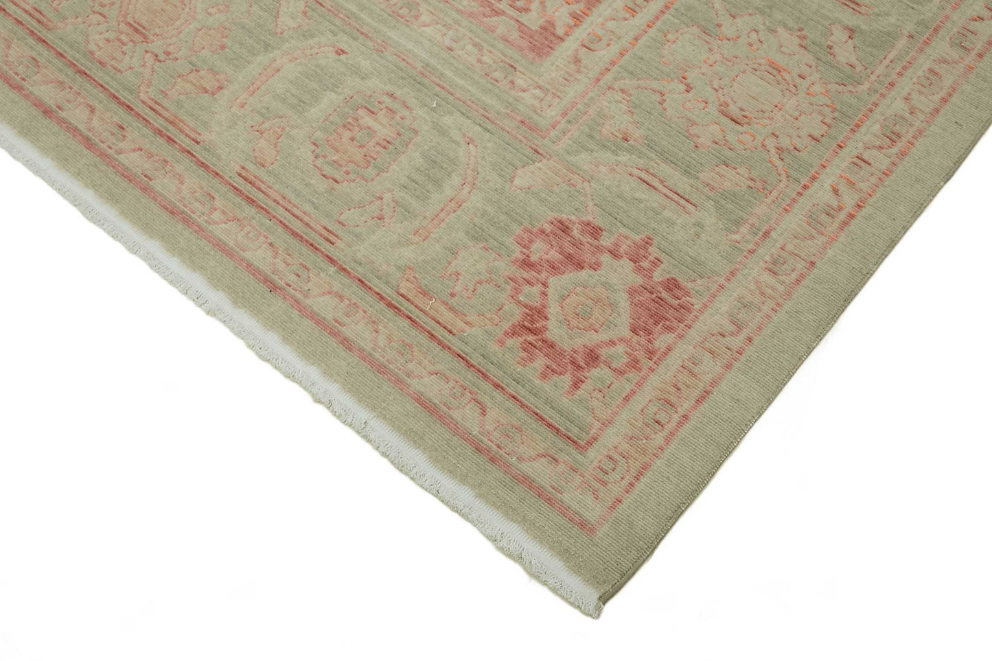 9x12 Hand-Knotted Wool Oushak Rug - 47771