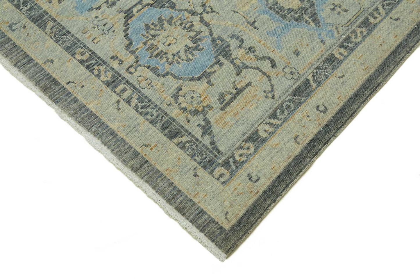 11x14 Hand-Knotted Wool Oushak Rug - 47774
