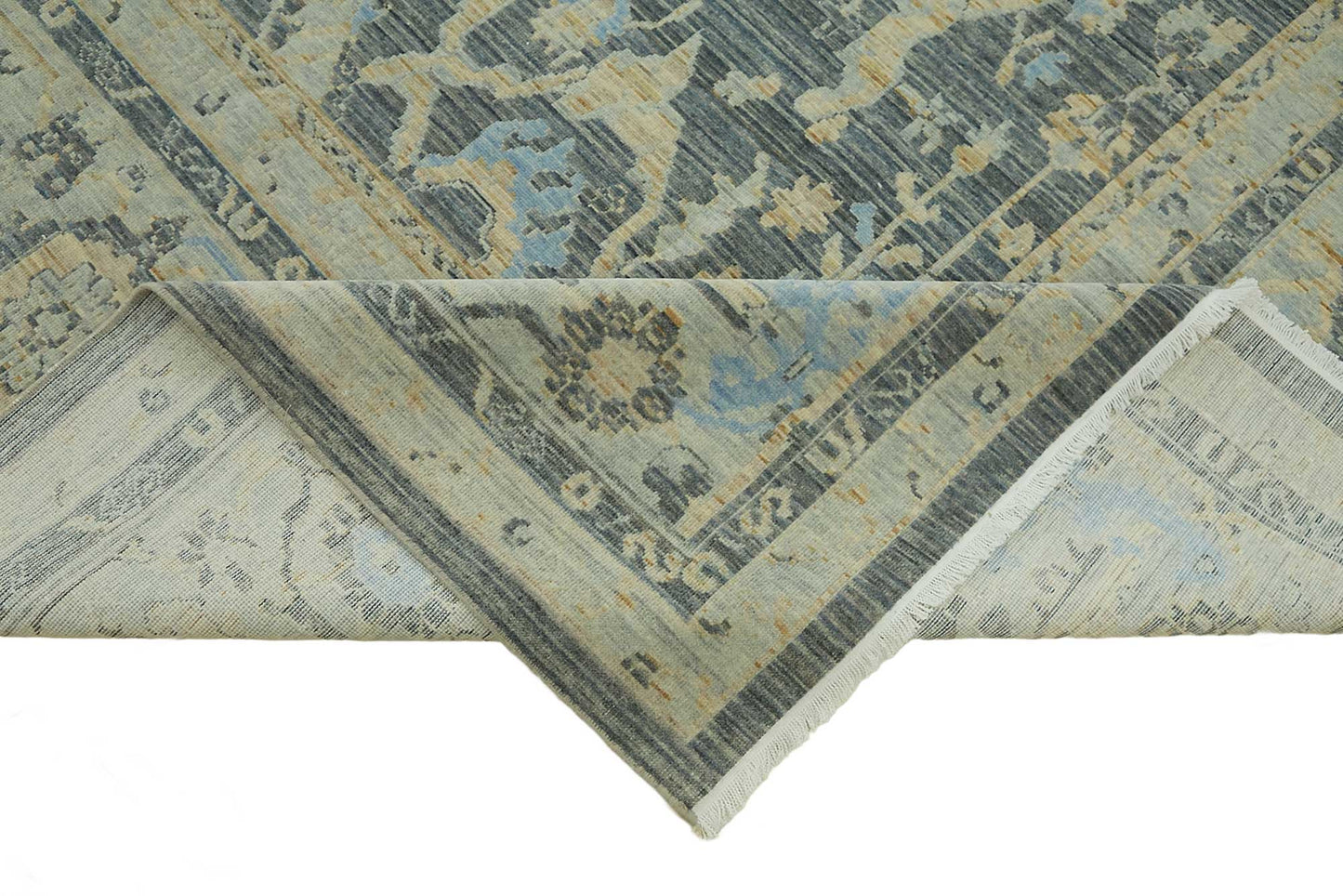 11x14 Hand-Knotted Wool Oushak Rug - 47774