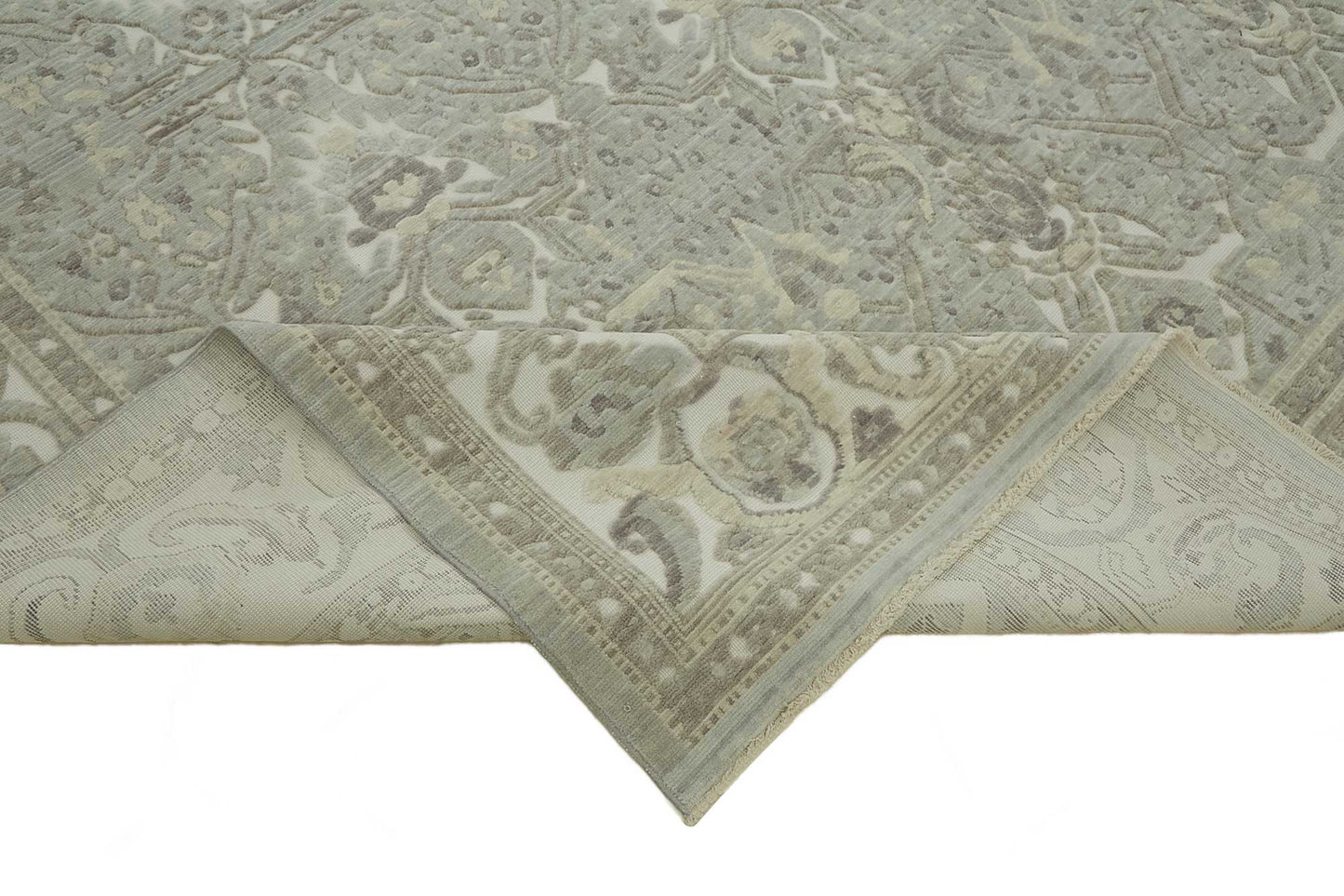 9x12 Hand-Knotted Wool Oushak Rug - 47775