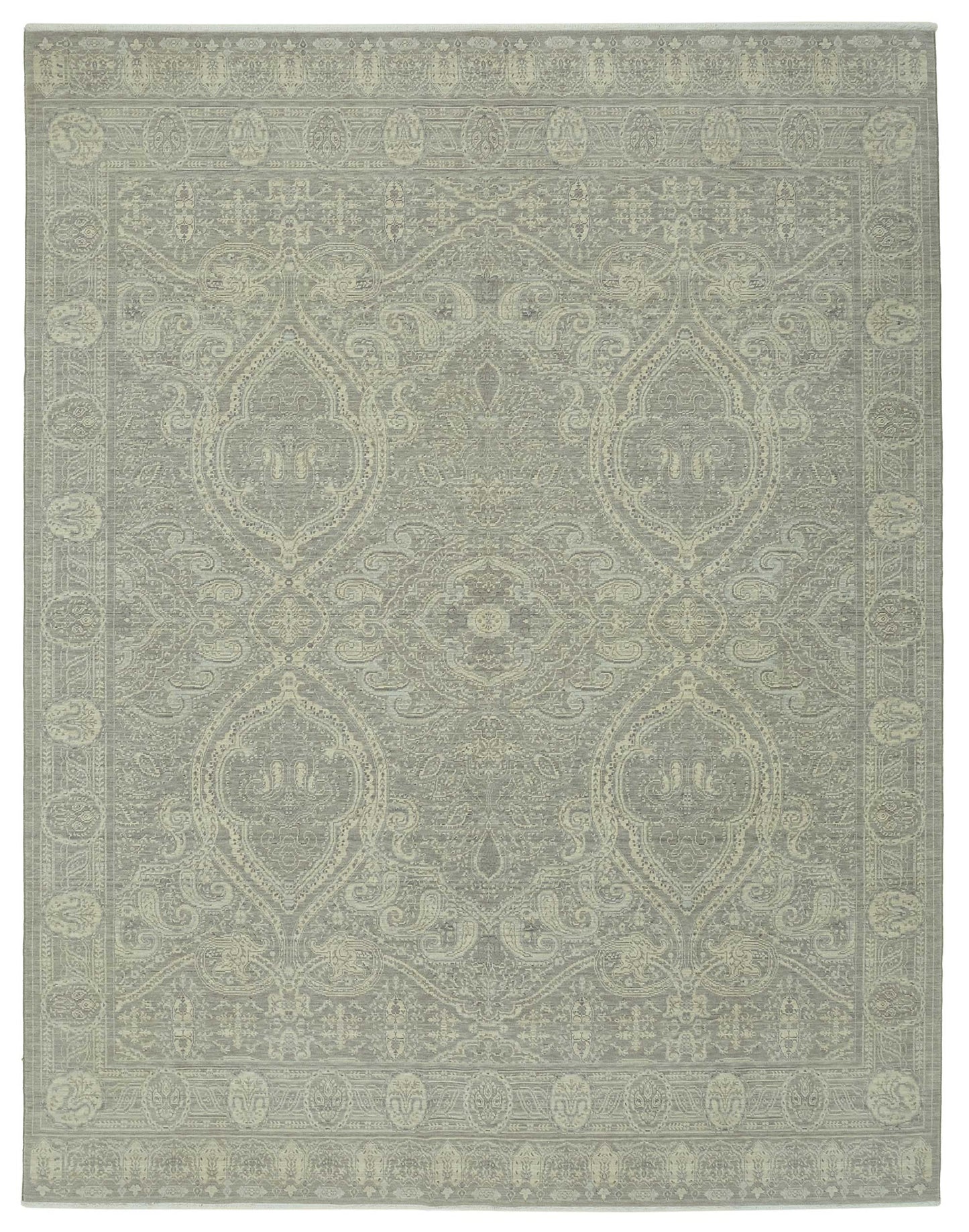 9x12 Hand-Knotted Wool Oushak Rug - 47776