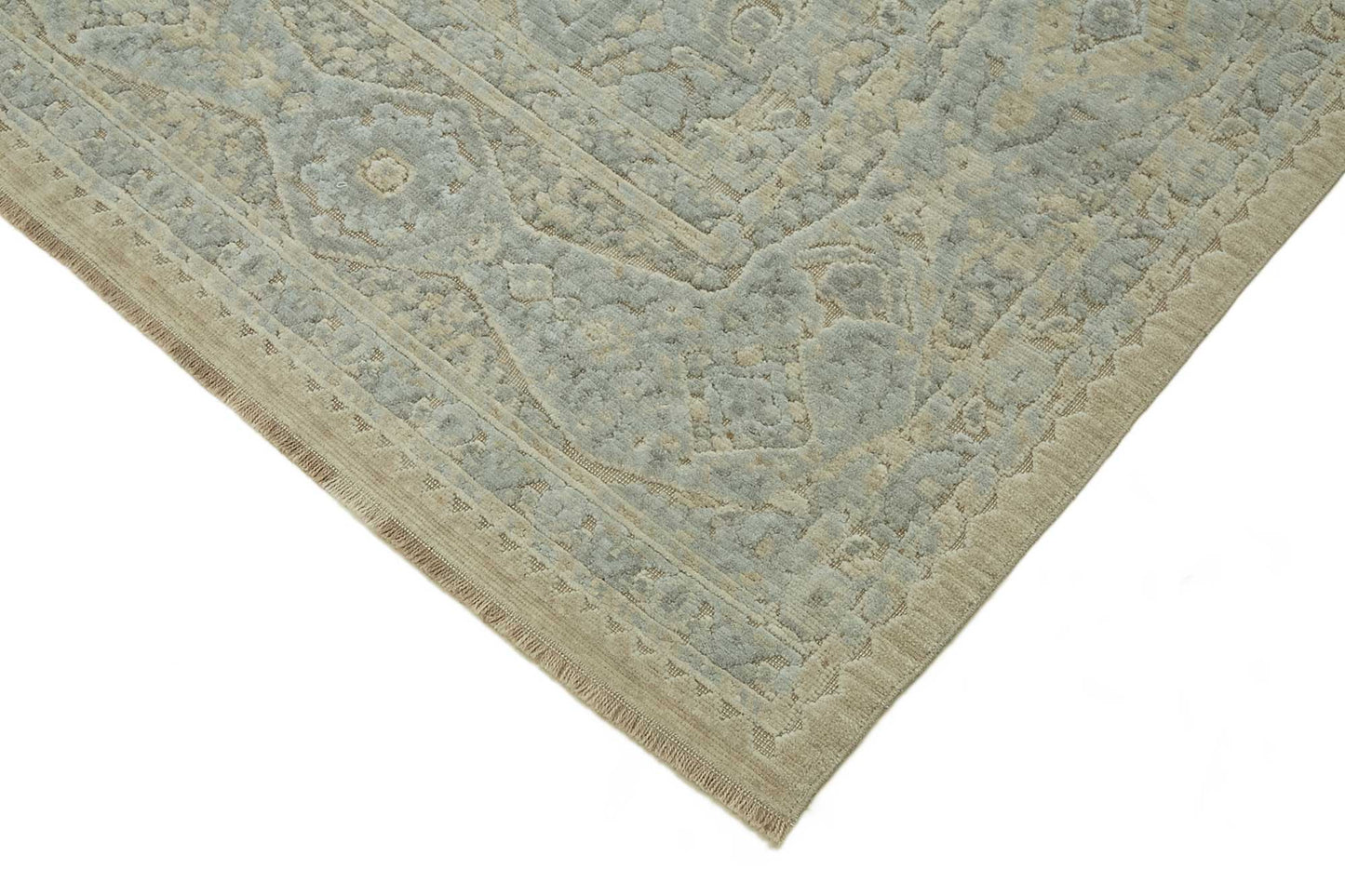 8x11 Hand-Knotted Wool Oushak Rug - 47779