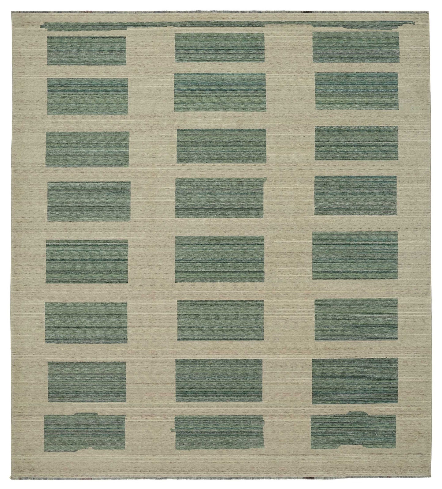 9x10 Hand-Knotted Wool Oushak Rug - 47788