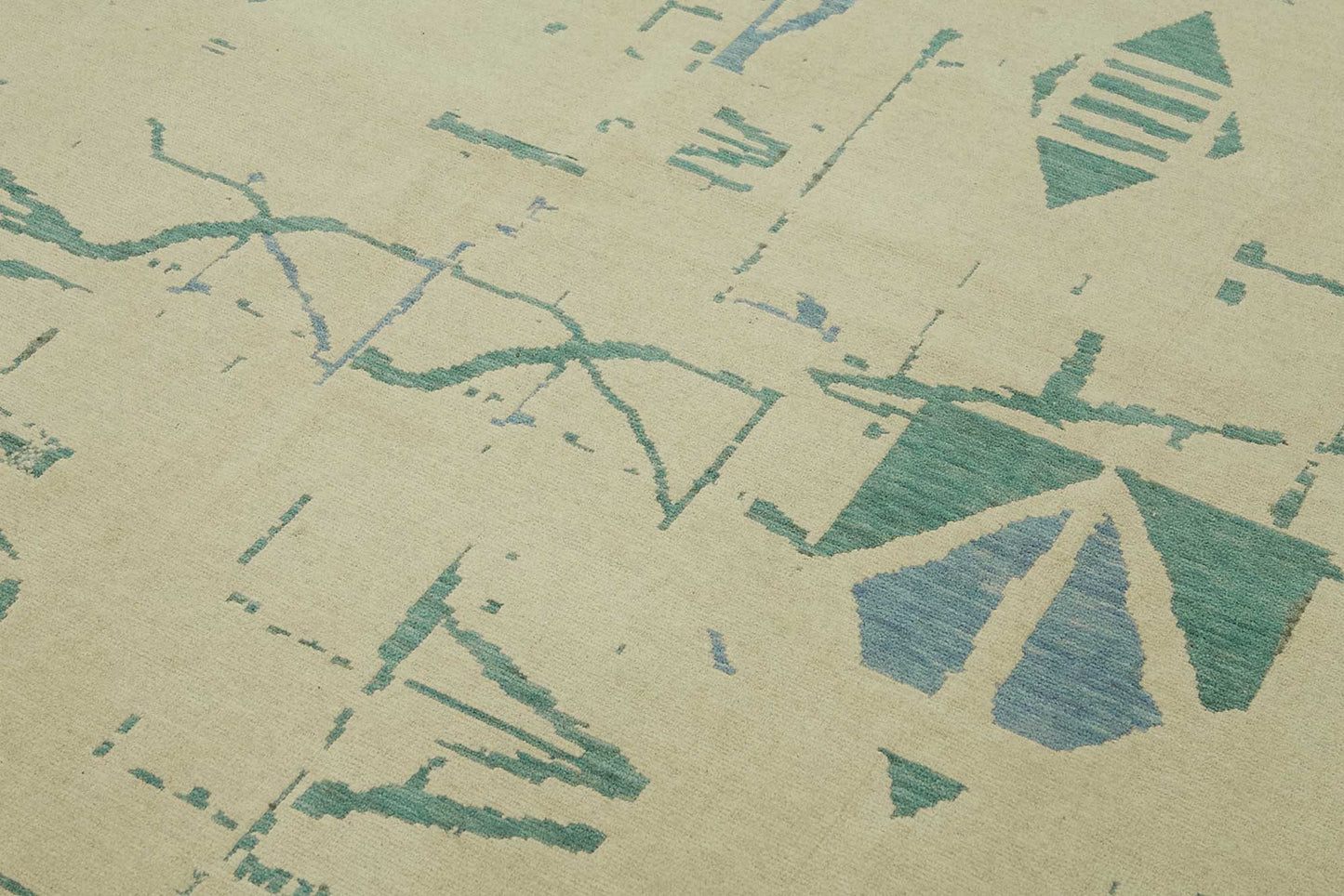8x12 Hand-Knotted Wool Oushak Rug - 47789