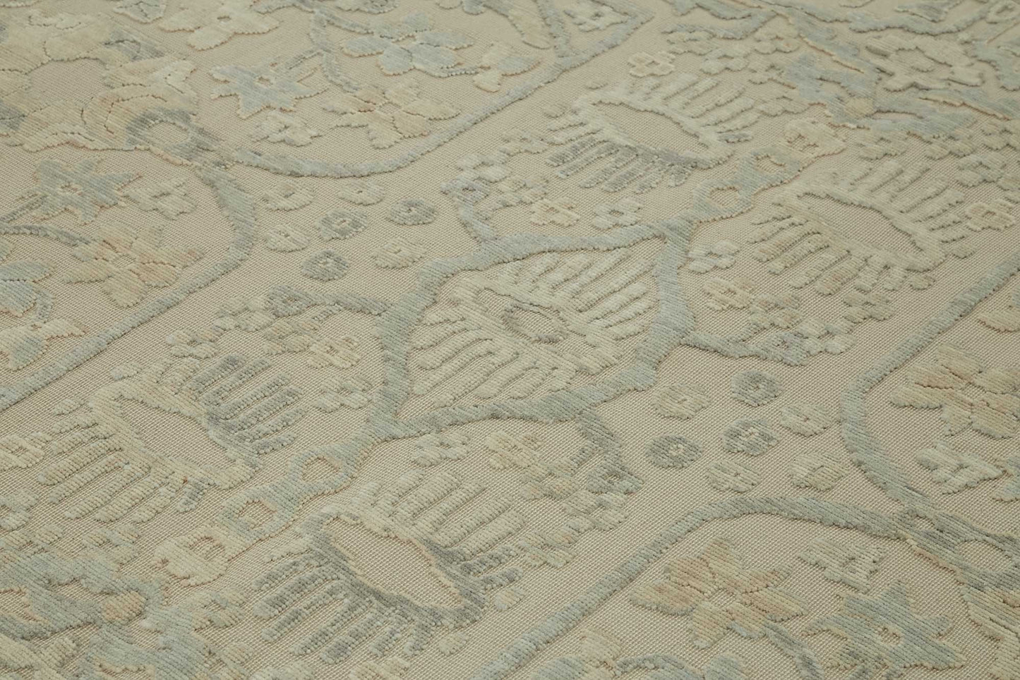 9x11 Hand-Knotted Wool Oushak Rug - 47792