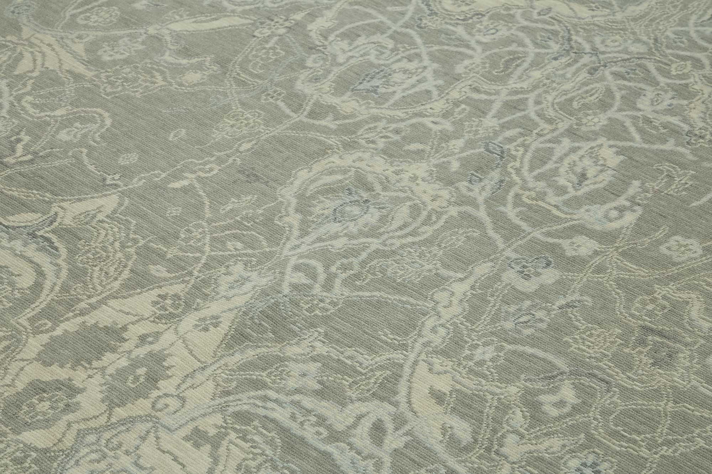 9x12 Hand-Knotted Wool Oushak Rug - 47800