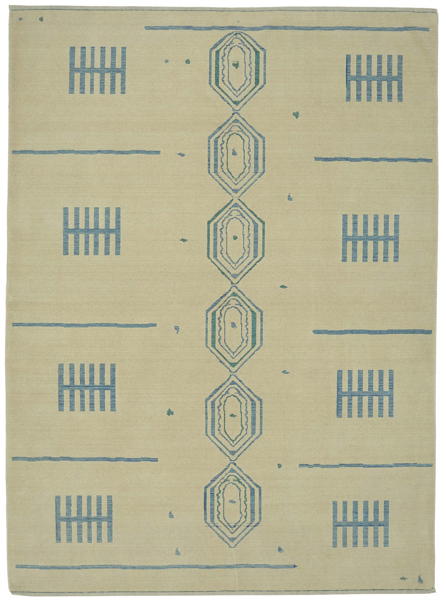 9x11 Hand-Knotted Wool Oushak Rug - 47801