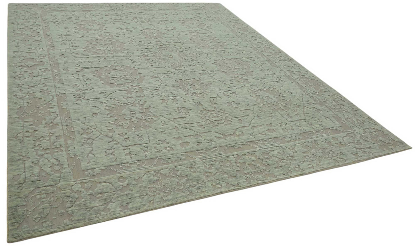 8x12 Hand-Knotted Wool Oushak Rug - 47805