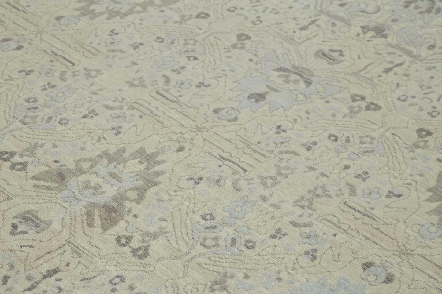 9x11 Hand-Knotted Wool Oushak Rug - 47808