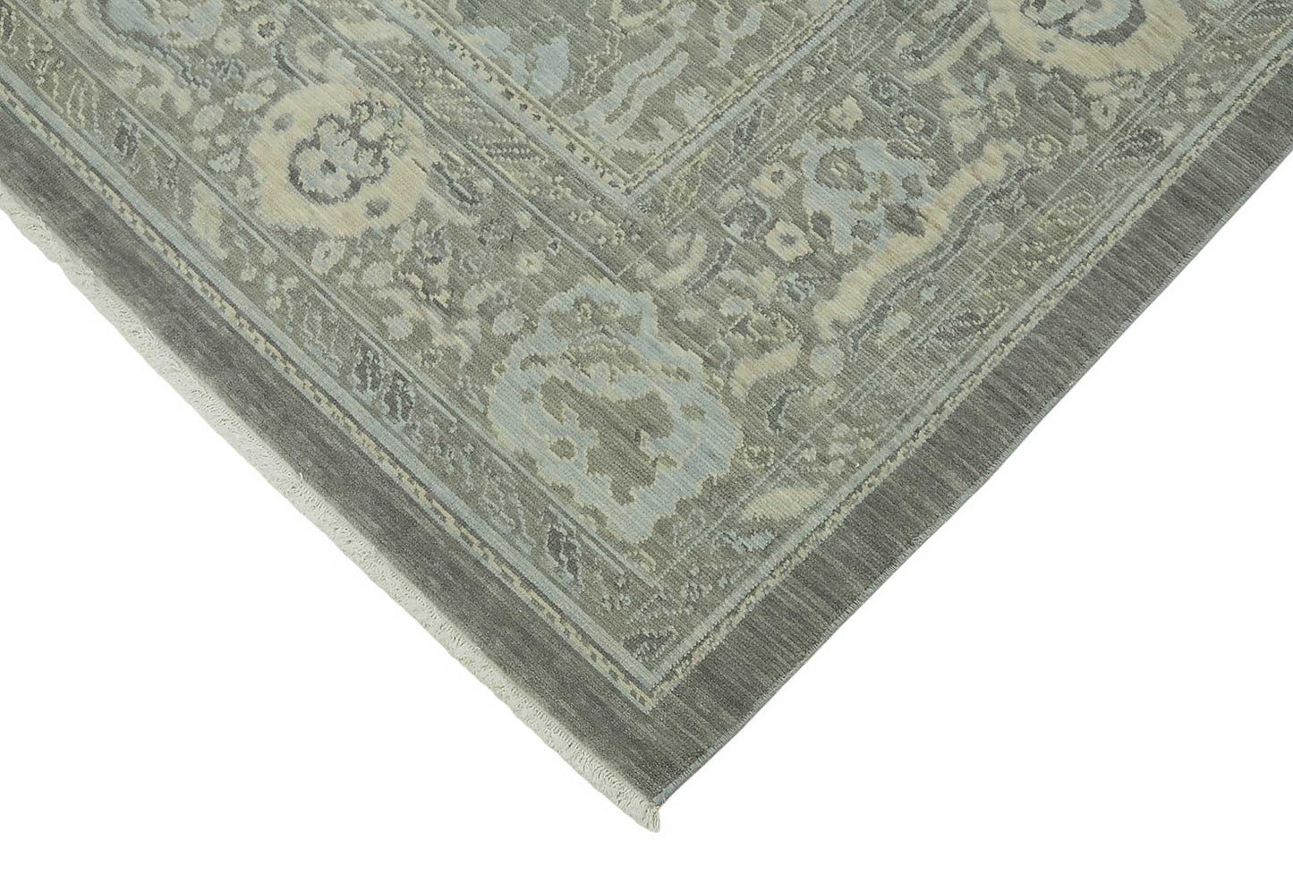 9x12 Hand-Knotted Wool Oushak Rug - 47809