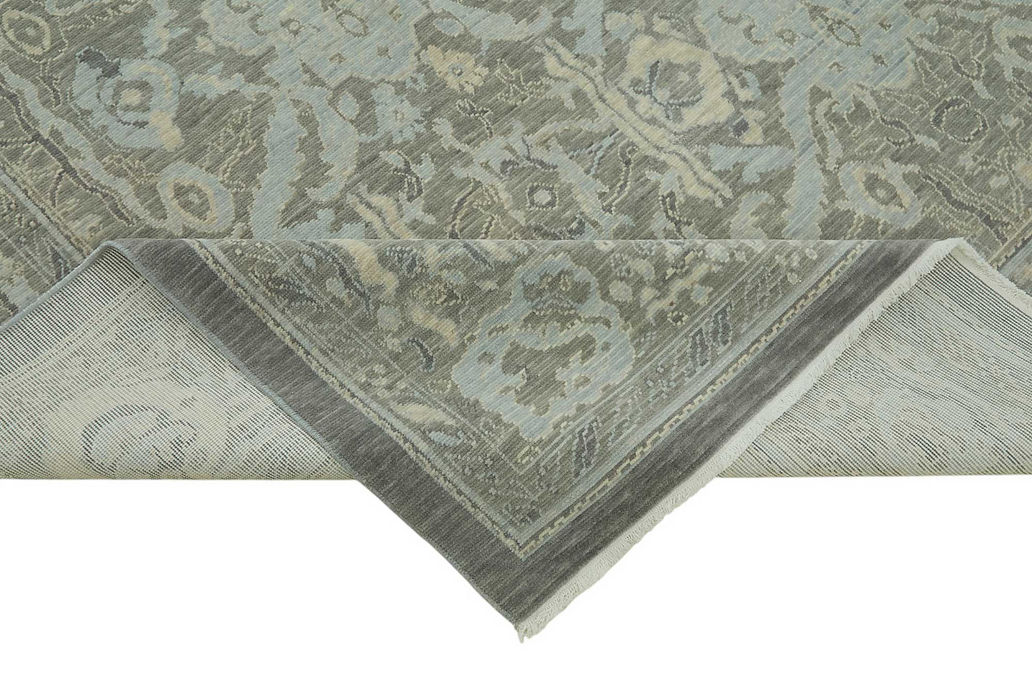 9x12 Hand-Knotted Wool Oushak Rug - 47809