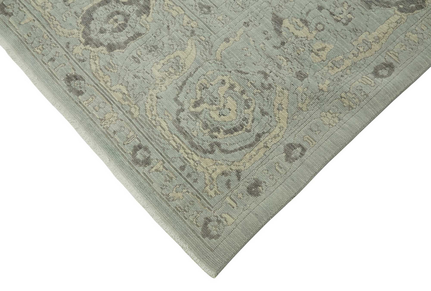 10x12 Hand-Knotted Wool Oushak Rug - 47820