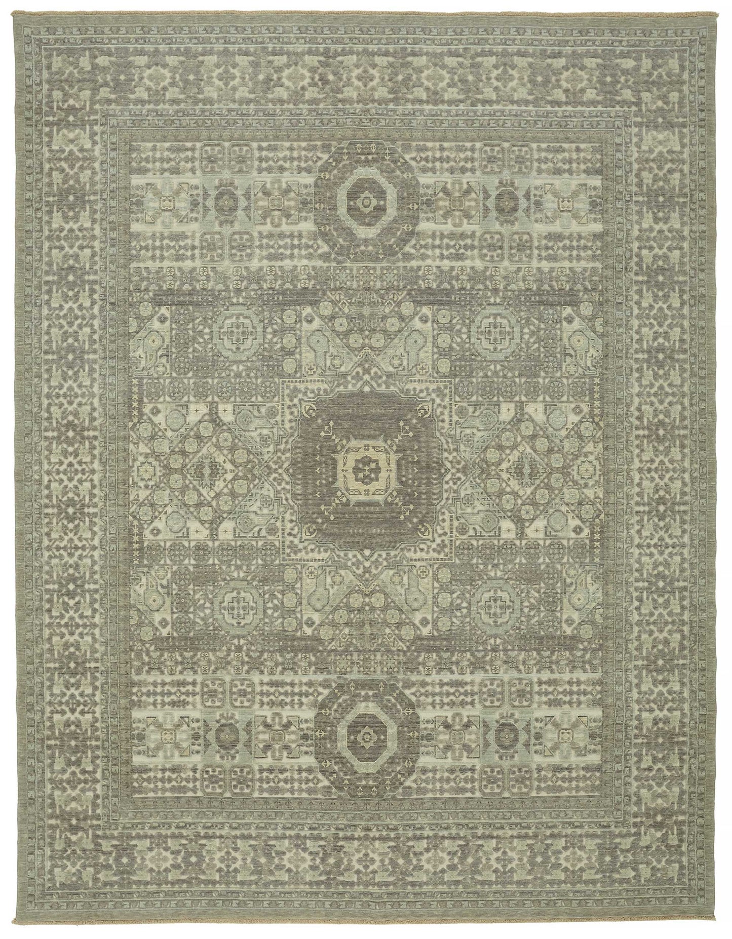 10x12 Hand-Knotted Wool Oushak Rug - 47824