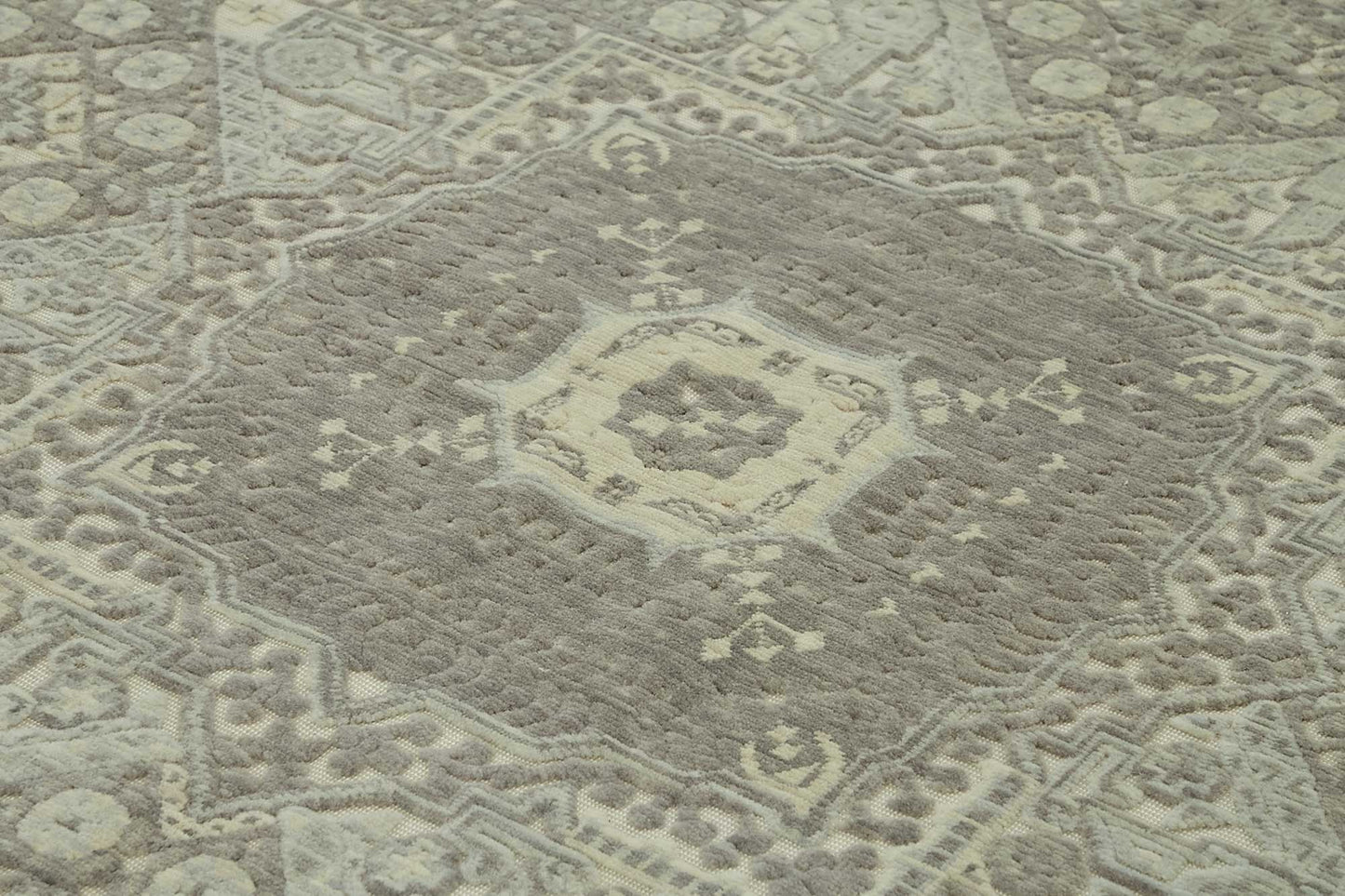 10x12 Hand-Knotted Wool Oushak Rug - 47824