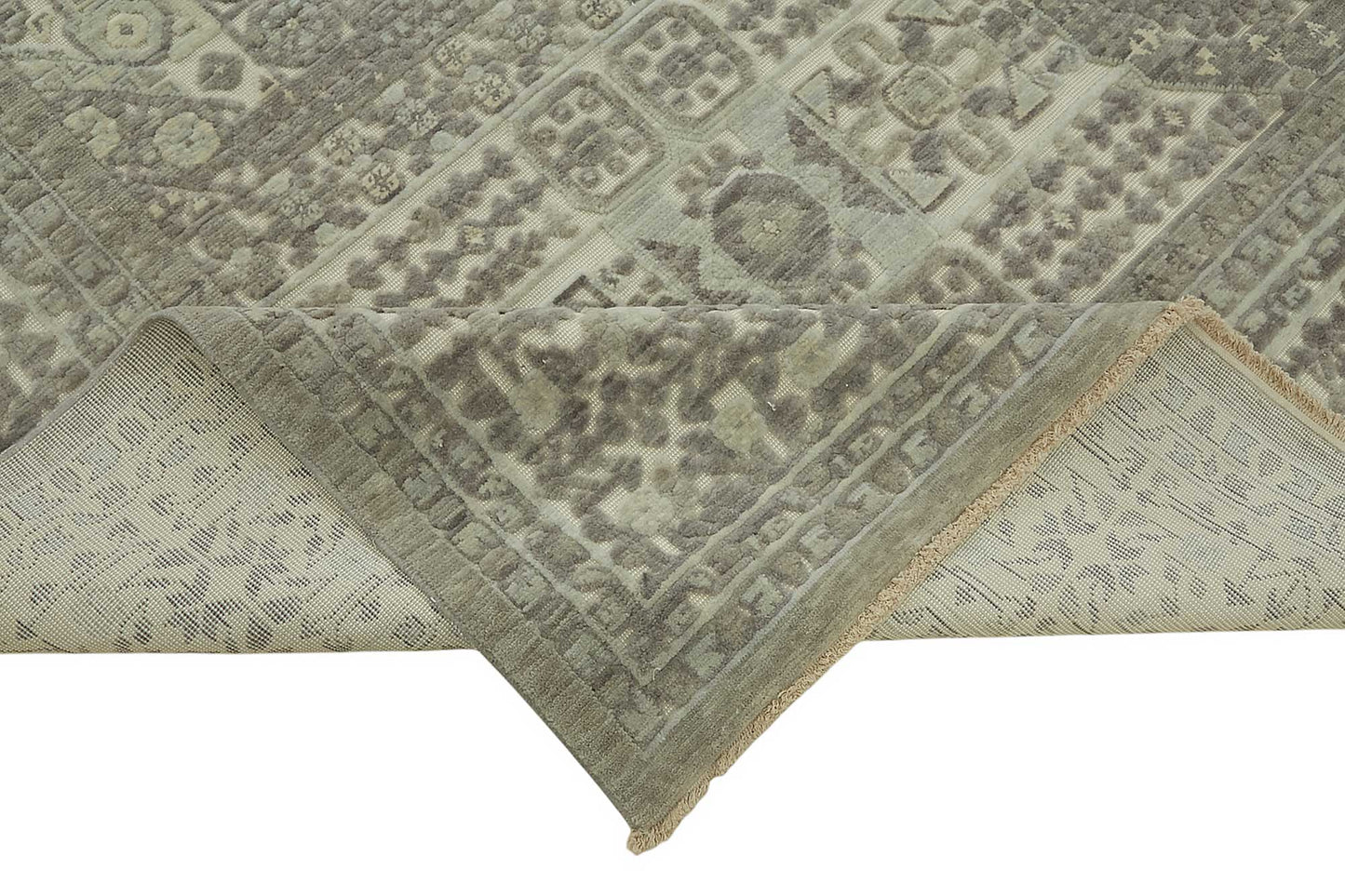 10x12 Hand-Knotted Wool Oushak Rug - 47824