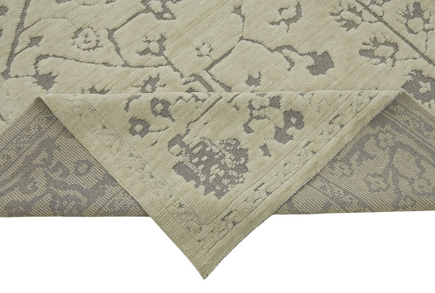 9x12 Hand-Knotted Wool Oushak Rug - 47826